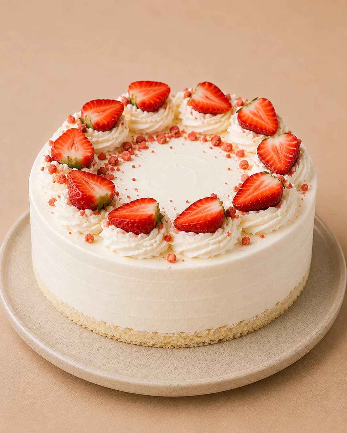 Strawberry & Cream. Light, seasonal, gone in ten minutes.