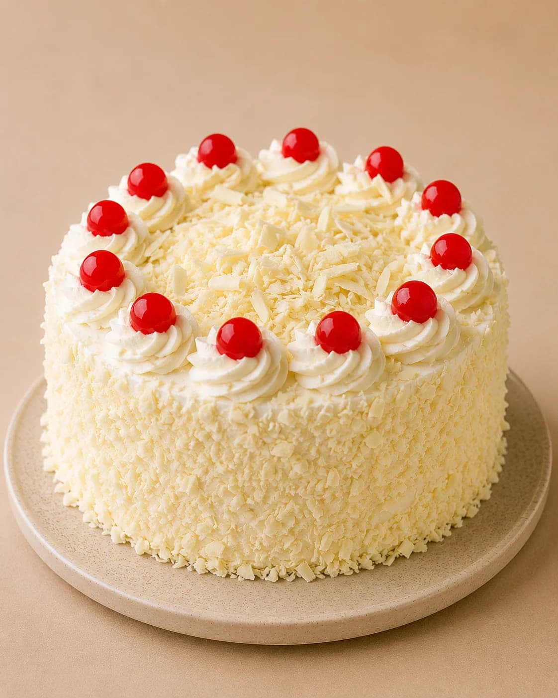 White Forest. The pale twin. White chocolate instead of dark, same cherries.